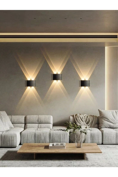 fullreyon 4 Watt GÜN IŞIĞI Işık Ledli Işık Süzmeli Dekoratif İç ve Dış Mekan Led Aplik, Modern ve Şık Armatür - 3