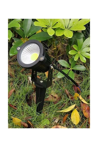 fullreyon Elektrikle Çalışır, 5 Watt Günışığı Kazıklı Bahçe Armatürü, Çim, Çiçek, Ağaç Aydınlatma Led Armatür - 7