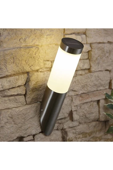 fullreyon E27 Duylu, Elektrikle Çalışır, 10 Watt Beyaz Işık Ampul Dahil Dekoratif Bahçe Duvar Apliği, Armatür - 7