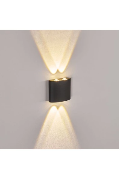 fullreyon 4 Watt GÜN IŞIĞI Ledli Dekoratif Işık Süzmeli İç ve Dış Mekan Lüx Aplik, Modern ve Şık Armatür - 2