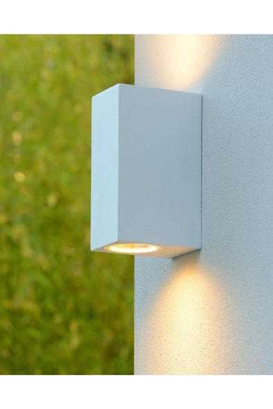 fullreyon 14 Watt Beyaz Kasa Gün Işığı Çift Yönlü İç ve Dış Mekan Armatür, Bahçe Duvar Aydınlatma Apliği - 2