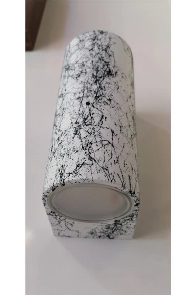 sekizgen led Mermer Desenli 14 watt Ledli Çift Yönlü Dış Ve Iç Mekan Uyumlu Dekoratif Aplik - 3