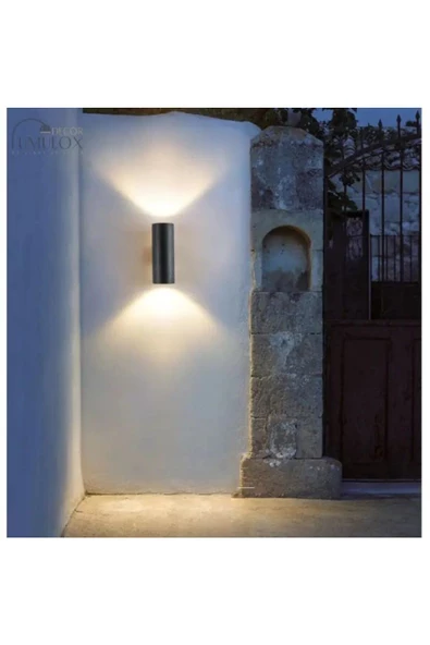 fullreyon GÜN IŞIĞI Ledli Modern Tasarım Çift Yönlü İç ve Dış Mekan Aplik, Bahçe, Balkon, Kamelya Teras Aplik