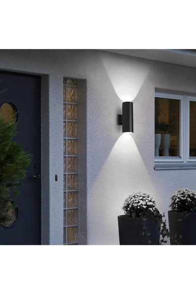 fullreyon Dekoratif Çift Yönlü Gu10 Duy Led Aplik, Modern Armatür, Modern Bahçe Duvar Apliği (Ampuller Hariç) - Resim 4