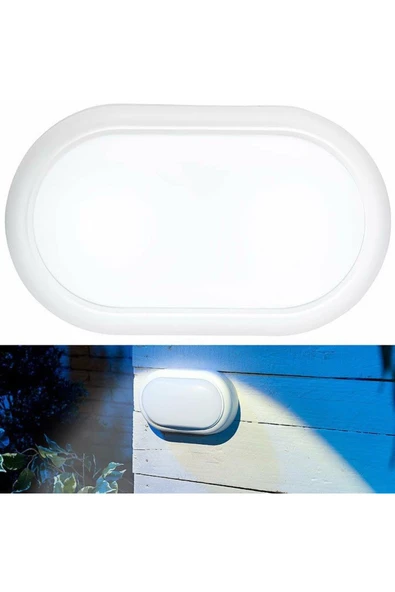 fullreyon 20 Watt Beyaz Işık Ledli Nemli Alan, Dış Mekan, Bahçe, Banyo, Teras, Balkon, Kamelya, Veranda Apliği