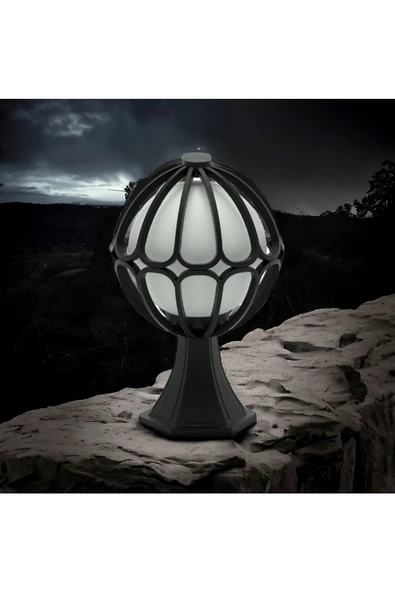 fullreyon E27 Duylu Dekoratif Set Üstü Bahçe Aydınlatma Armatürü Elektrikle Çalışır Bahçe Apliği Papatya Aplik - Resim 3