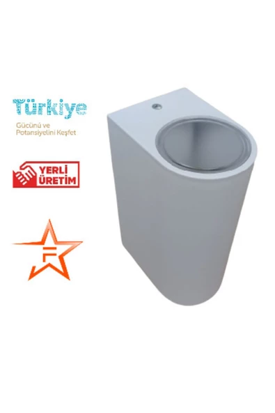 Ferstar Aydınlatma Beyaz Kasa Beyaz Işık Çift Yönlü Dekoratif Duvar Aplik