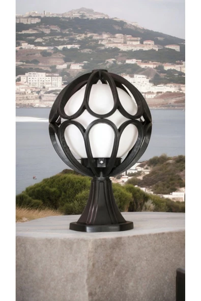 fullreyon E27 Duylu Dekoratif Set Üstü Armatür, Bahçe Duvar Aydınlatma Apliği 38 X 25 Cm Bahçe Duvar Armatürü - 8