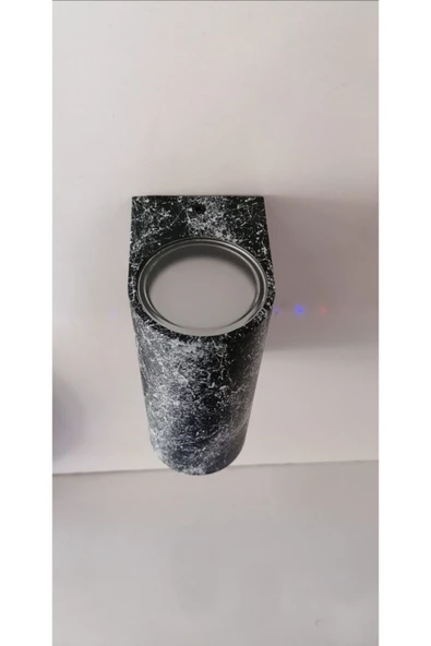 sekizgen led Mermer Desenli 14 Watt Ledli Çift Yönlü Dış Ve İç Mekan Uyumlu Dekoratif Aplik - 2