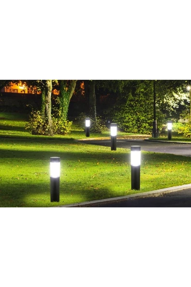 fullreyon 41 Cm E27 Duylu Bahçe Duvar, Çim, Yürüyüş Yolu Armatürü, Dekoratif Set Üstü Kule Aplik, Şık Armatür - 5