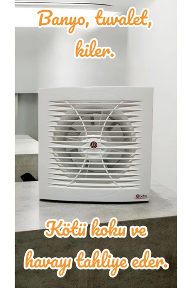 fullreyon 100'lük Ultra Kaliteli, Tak & Unut Banyo Tuvalet, Kiler Aspiratörü, Hava Yeniler Koku Alır Aspiratör ürün görseli 1