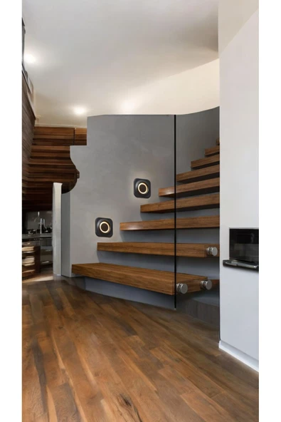 fullreyon 5 W. Günışığı Ledli Elektrikle Çalışır, Sadece Karanlıkta Hareket Gördükçe Yanar Merdiven Armatürü - Resim 2