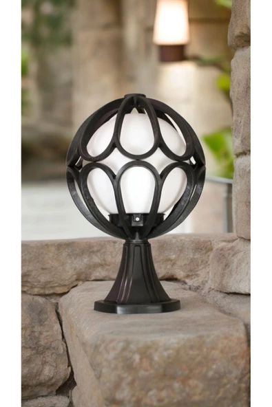 fullreyon Beyaz Işık 10 Watt Ampul Dahil Dekoratif Bahçe Duvar Aydınlatma Armatürü, Set Üstü Dekoratif Aplik - 2