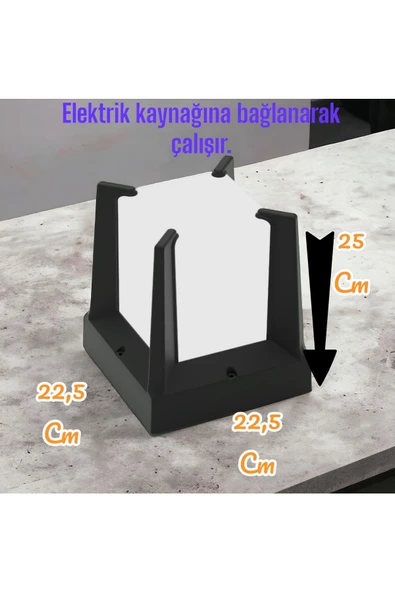 fullreyon Mugqa Dekoratif Set Üstü Bahçe Duvar Armatürü, Bahçe Aydınlatma Apliği, Yeni Nesil E27 Duy Armatür