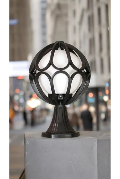 fullreyon Beyaz Işık 10 Watt Ampul Dahil Dekoratif Bahçe Duvar Aydınlatma Armatürü, Set Üstü Dekoratif Aplik - 3