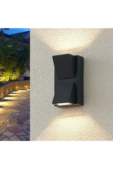 fullreyon Elektrikle Çalışır, 3000 Kelvin Günışığı 6 Watt Led Aplik, Bahçe, Balkon, Banyo, Teras, Duvar Aplik - 5