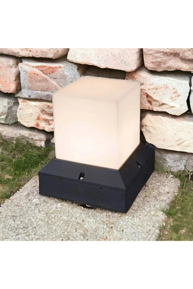fullreyon E27 Duylu Dekoratif Bahçe Set Üstü Armatür, Modern Tasarım Teras, Kamelya, Veranda, Bahçe Aydınlatma