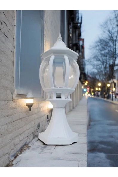 fullreyon Beyaz Işık Ampul Dahil, Set Üstü Bahçe Duvar Apliği, Çim, Yürüyüş Yolu, Giriş Kapısı, Teras Armatürü ürün görseli 1