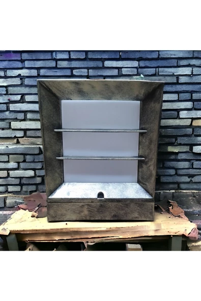 fullreyon Antik Eskitme, E27 Duy Dış Mekan Aplik, Bahçe Armatürü, Çim Üzeri, Yürüyüş Yolu, Taş Duvar Armatürü - 6