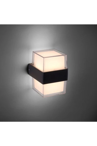 ECONA Full Reyon 10 Watt Gün Işığı Ledli Bahçe Dış Mekan Aplik Armatürü, Modern Tasarım Bahçe Apliği - 3