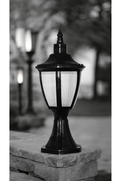 fullreyon E27 Duylu Dekoratif Set Üstü Armatür, Bahçe Duvar Aydınlatma Apliği, Bahçe Armatürü, Plastik Armatür - Resim 6