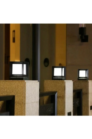 sekizgen led Kare Küp Dekoratif Bahçe Aydınlatma Armatürü Dış Mekan - 3