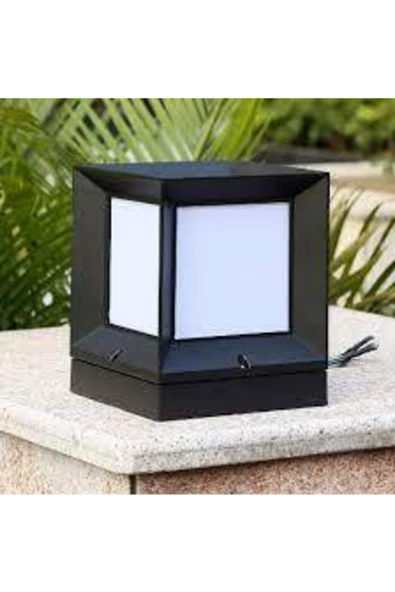 sekizgen led Kare Küp Dekoratif Bahçe Aydınlatma Armatürü Dış Mekan - 6
