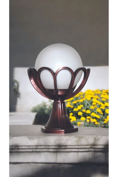 fullreyon Günışığı 10 WATT Led Ampulü Bakır Eskitme Bahçe Duvar Aydınlatma Armatürü, Dekoratif Aplik - 2