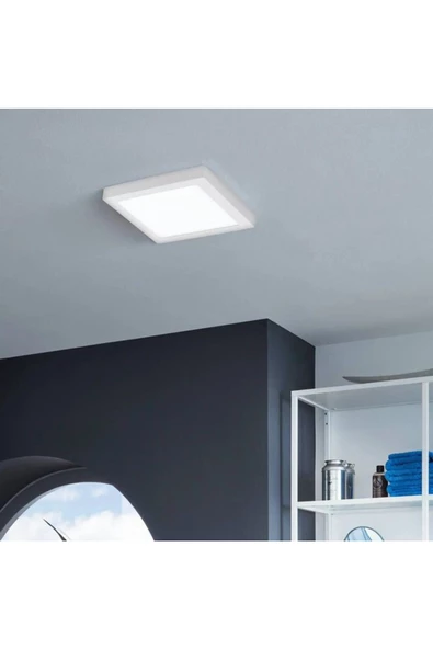 fullreyon 18 Watt Kare BEYAZ Metal Kasa 3200 Kelvin Ultra Kaliteli Sıva Üstü Led Tavan Armatürü, Led Panel - Resim 8