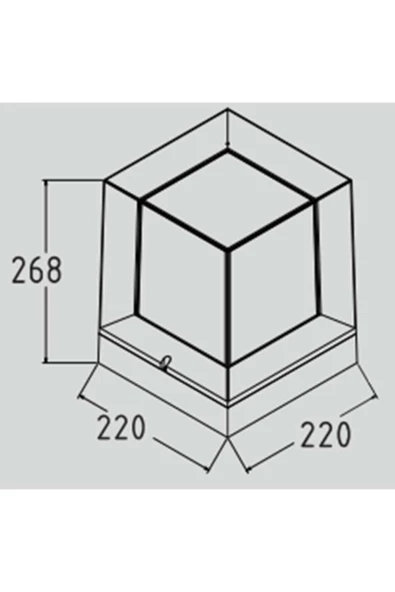 Horoz Elektrik Horoz Prizma Bahçe Aydınlatma Armatürü E27 Duy Siyah Renk - Resim 2
