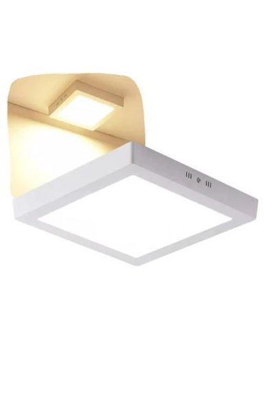 fullreyon 18 Watt Kare BEYAZ Metal Kasa 3200 Kelvin Ultra Kaliteli Sıva Üstü Led Tavan Armatürü, Led Panel ürün görseli 1