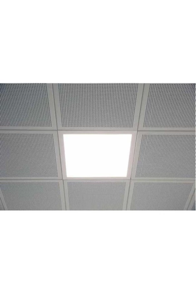 fullreyon 30 x 30 Cm Asma Tavan Led Artmatür, Beyaz Işık 24 Watt Klipin Tavan Lambası, Led Asma Tavan Lambası - Resim 2
