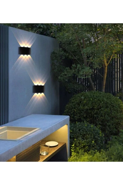 fullreyon Modern Işık Desenli, 10 Watt, Amber Işık, İç ve Dış Mekan, Bahçe, Salon, Balkon, Kafe, Bar Apliği - 2