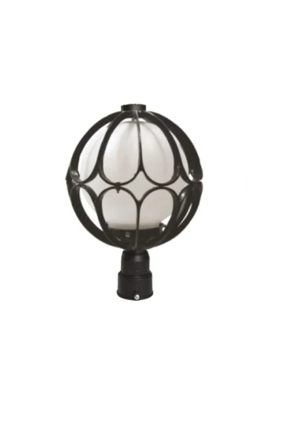 scmarket Full Reyon Papatya Yuvarlak Direk Üstü Bahçe Armatürü (4-6 CM ÇAPINDA YUVARLAK BORULAR İÇİN UYGUN.)