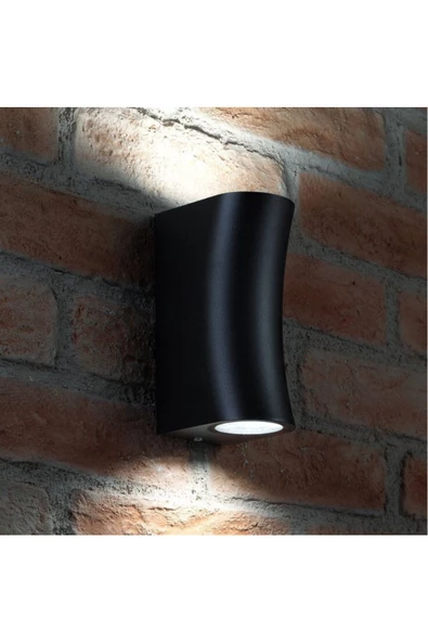 fullreyon Beyaz Işık Ledli Modern Çift Yönlü İç Ve Dış Mekan Bahçe Teras Duvar Apliği - Resim 2