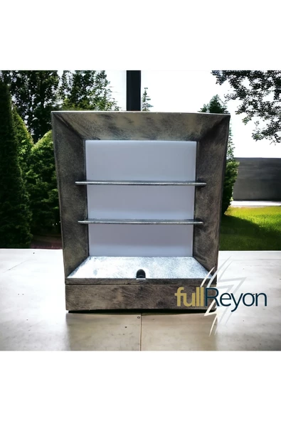 fullreyon Antik Eskitme, E27 Duy Dış Mekan Aplik, Bahçe Armatürü, Çim Üzeri, Yürüyüş Yolu, Taş Duvar Armatürü - 4