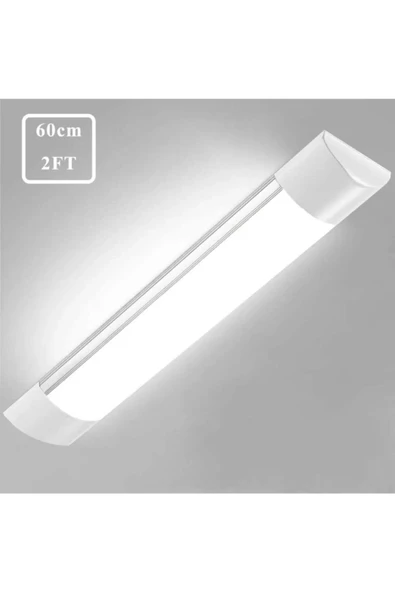 fullreyon 60 Cm, Ultra Kaliteli, Yüksek Beyaz Işık 18 Watt Led Bant Armatür İşletme Ev, Ofis, Fabrika Armatürü