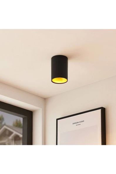 fullreyon 7 Watt AMBER IŞIK Gu10 Ledli, 10 Cm, Alüminyum Kasa Sıva Üstü Dekoratif Tavan Armatürü, Led Aplik - 4