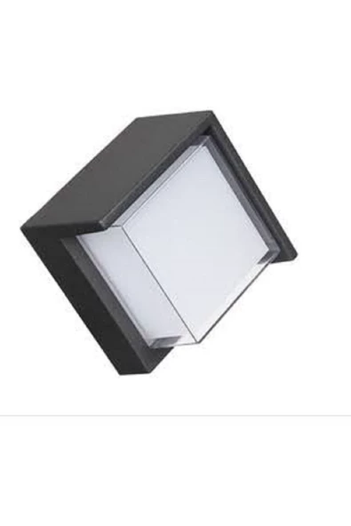 ECONA Full Reyon 6w Siyah Kasa Dış Mekan Dekoratif Aplik (3000K) Dekoratif Armatür, Led Armatür