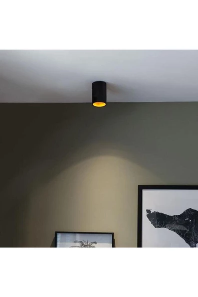 fullreyon 7 Watt AMBER IŞIK Gu10 Ledli, 10 Cm, Alüminyum Kasa Sıva Üstü Dekoratif Tavan Armatürü, Led Aplik - 3