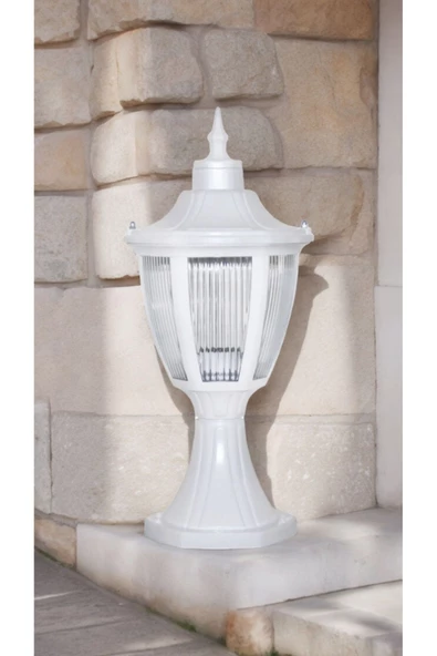 fullreyon Set Üstü Bahçe Aydınlatma Armatürü, Bahçe Duvar Aydınlatma Apliği 10 Watt Beyaz Işık Led Ampul Dahil - Resim 3