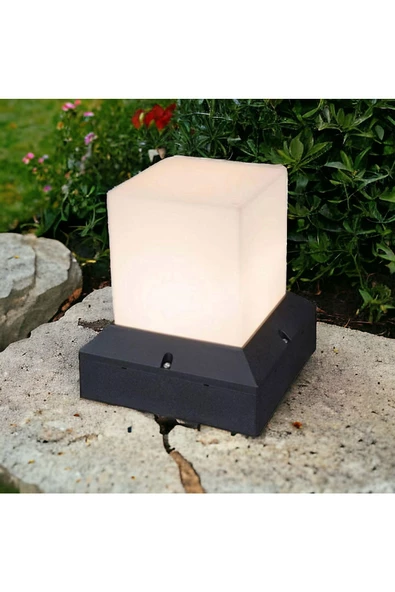 fullreyon E27 Duylu Dekoratif Bahçe Set Üstü Armatür, Modern Tasarım Teras, Kamelya, Veranda, Bahçe Aydınlatma - Resim 2