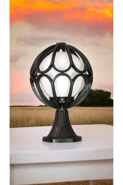 fullreyon Beyaz Işık 10 Watt Ampul Dahil Dekoratif Bahçe Duvar Aydınlatma Armatürü, Set Üstü Dekoratif Aplik - 6