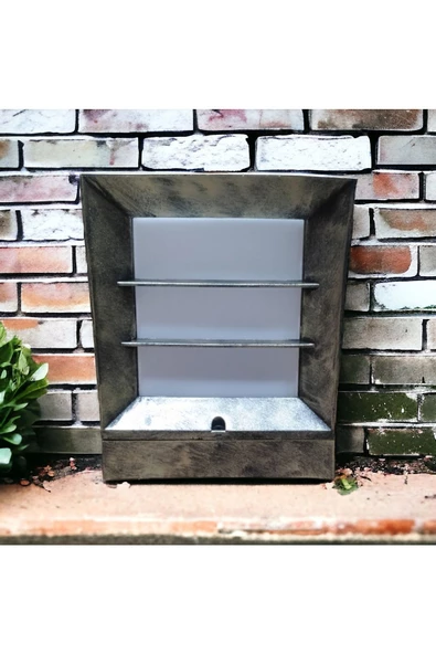 fullreyon Antik Eskitme, E27 Duy Dış Mekan Aplik, Bahçe Armatürü, Çim Üzeri, Yürüyüş Yolu, Taş Duvar Armatürü - 5