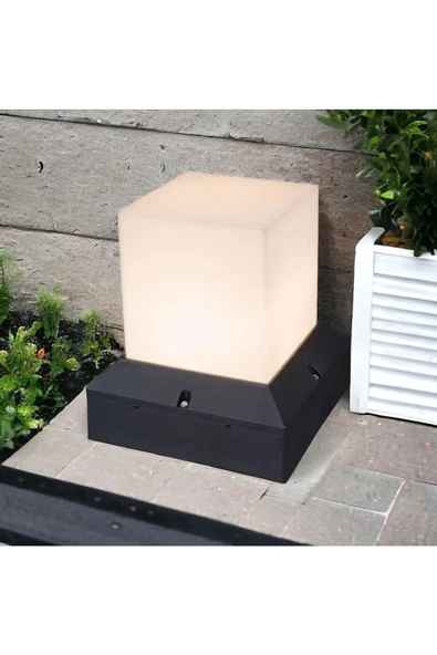 fullreyon 10 Watt Beyaz Işık E27 Duylu Bahçe Duvar Apliği, Modern Dış Mekan, Teras, Kamelya, Bungalov Armatürü - 3