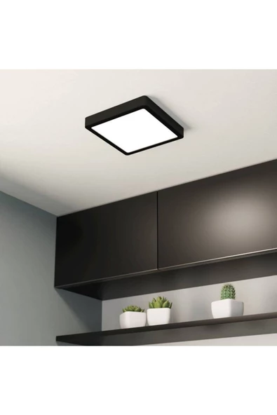 fullreyon 18 Watt Kare Metal Kasa 3200 Kelvin Ultra Kaliteli Sıva Üstü Led Tavan Armatürü, Sıva Üstü Led Panel