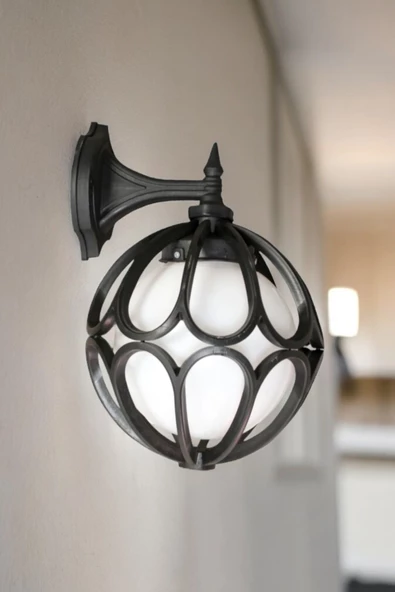 fullreyon 10 Watt 3000K Günışığı Ampul Dahil, Elektrikle Çalışır Bahçe Duvar Aydınlatma Armatürü, Duvar Apliği - 6