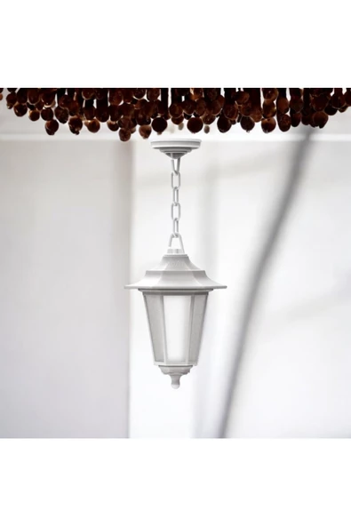 FULREYON Plastik Kasa Modern Tasarım İç ve Dış Mekan, Bahçe, Balkon, Teras Avizesi, Elektrikle Çalışır Sarkıt - 2