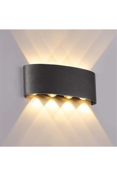 fullreyon 8 Watt, Ultra Kaliteli, Modern Tasarım, Dekoratif Işık Desenli İç ve Dış Mekan Aplik, Bahçe Armatürü - 4