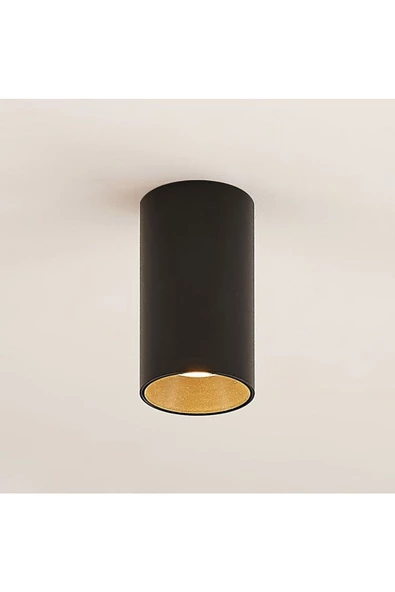 fullreyon 10 x 6 Cm Metal Kasa 7 Watt BEYAZ IŞIK Gu10 Duy Sıva Üstü Tavan Armatürü Modern Metal Tavan Aplik - 2